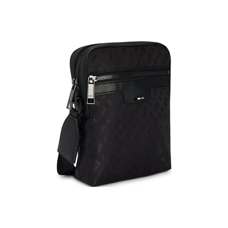 HUGO BOSS Polyamide Journalist Bag, Crossbody Bag, Shoulder Bag Men's Black-1
