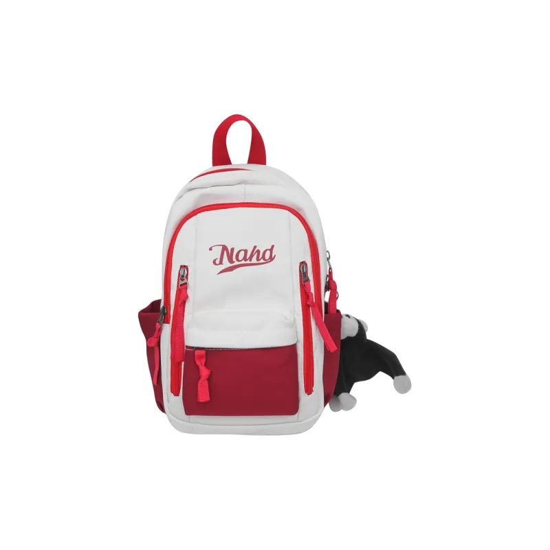 PULUWIRR Nylon Sling Bag Unisex Black/Khaki/White Red/White Green/White Blue-7