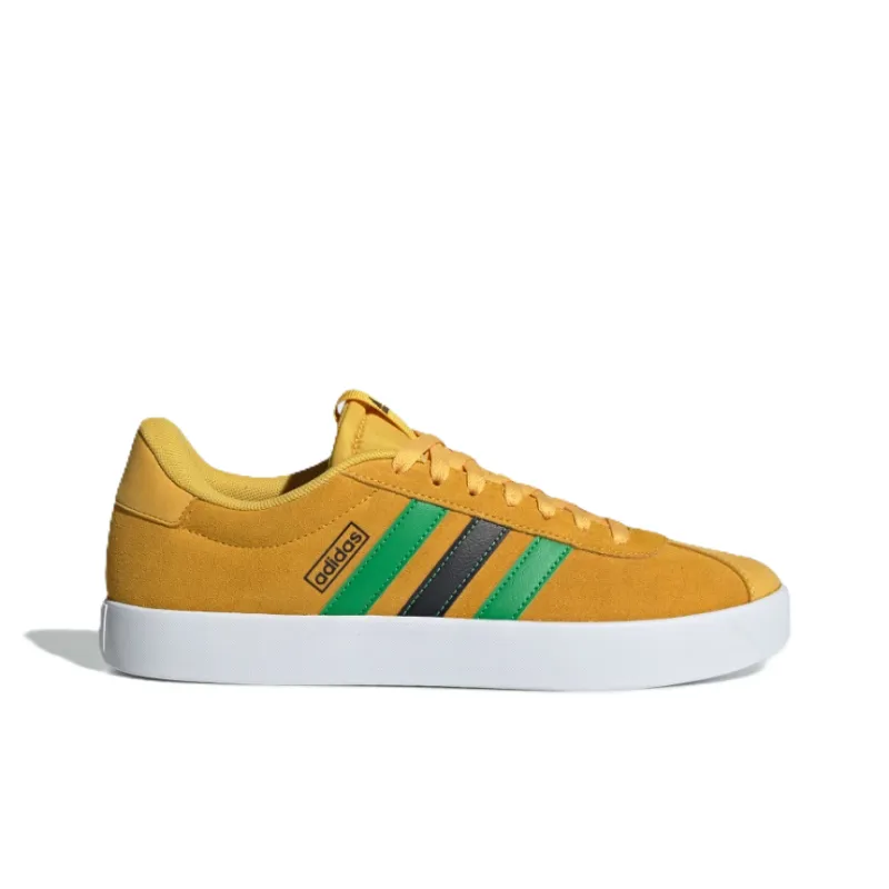 Adidas Coverage Anti Slip And Wear Resistant Low Top Tennis Shoes Unisex Gold/Fresh Green/No. 1 Black-1