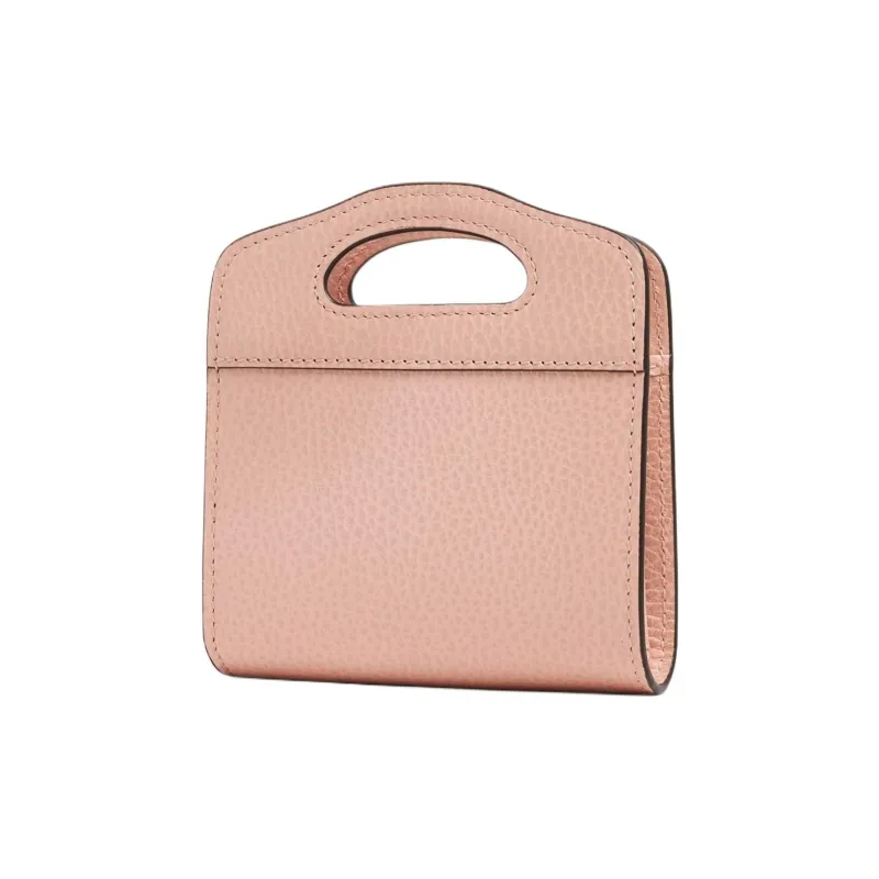 GUCCI GG Marmont Leather Card Holder Women's Pink-4