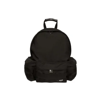 MSGM Nylon Backpack Unisex Black