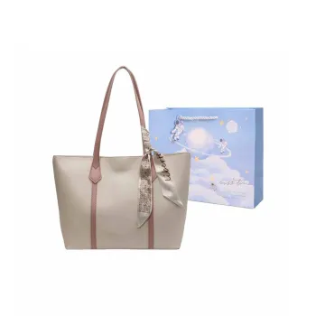 Duoluplo Doron Paul PU Shoulder Bag, Handbag Women's White & Pink/White & Brown/Khaki & Black