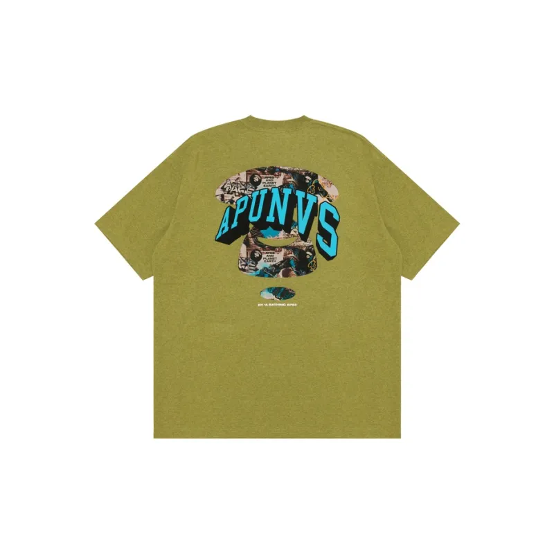 Aape T Shirts Men Gray Green GR2-1