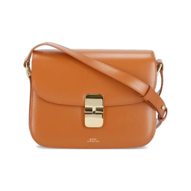 A.P.C Grace Logo Printed Small Shoulder Bag-0