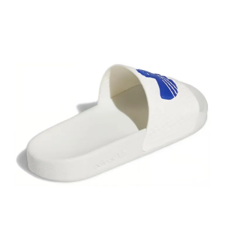 Adidas Shmoofoil Slides 'White Royal Blue'-3