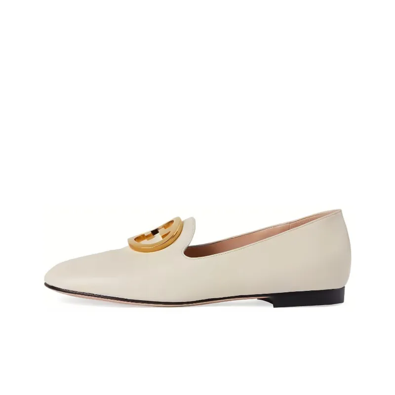 GUCCI Blondie Logo-plaque Loafers-0