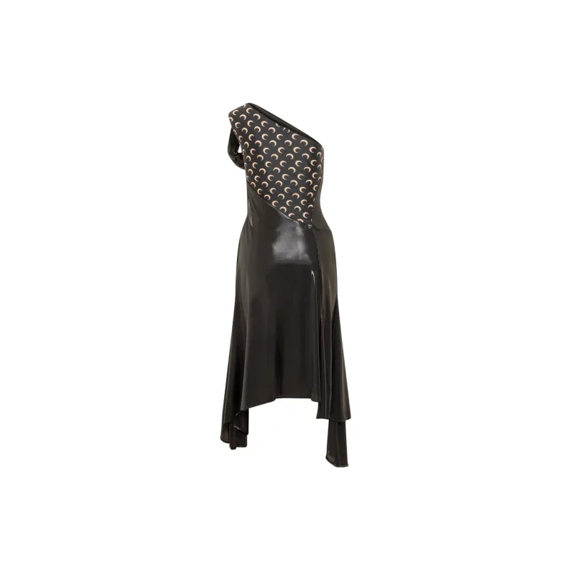Marine Serre Moon Printed Draped Dress-1