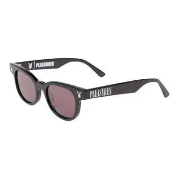 PLEASURES Acetate Oval Sunglasses Men's Black
