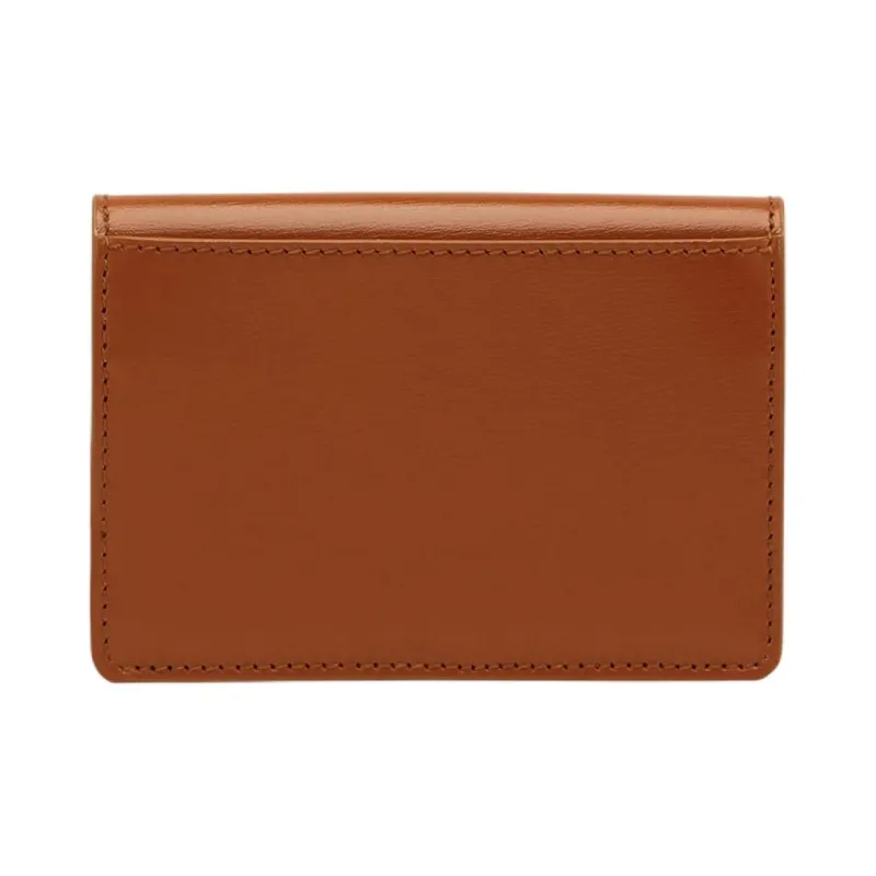 FERRAGAMO Calfskin Card Holder Women's Cognac Brandy-2