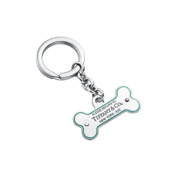 TIFFANY & CO. Sterling Silver Keychains Unisex Blue
