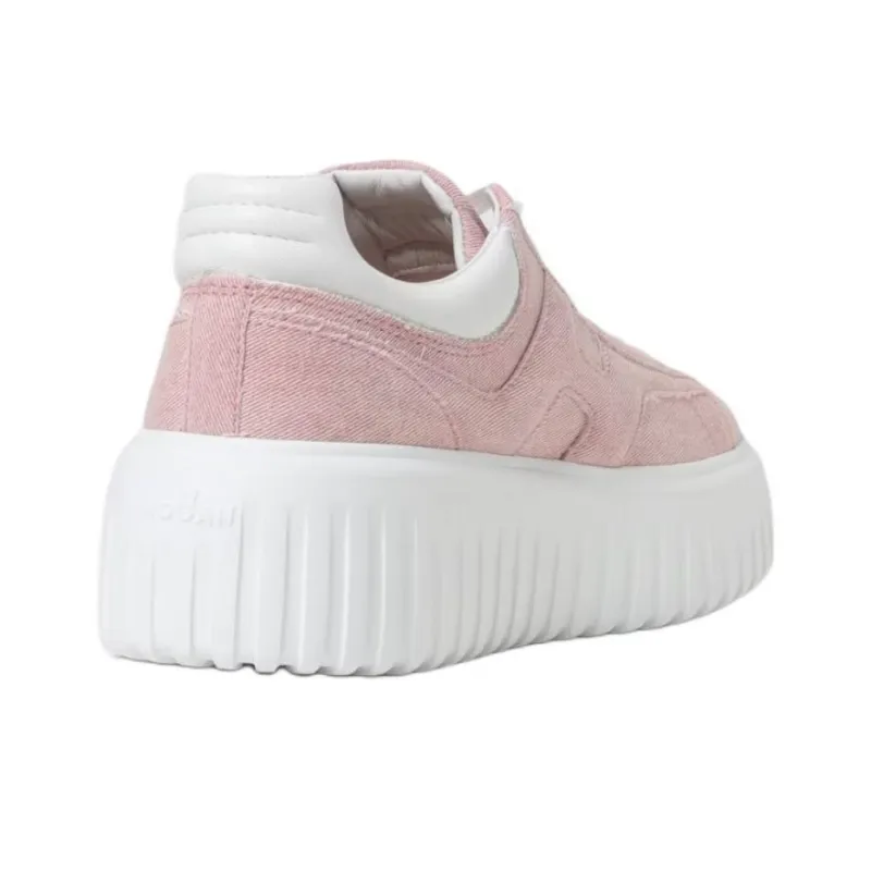 HOGAN H Stripes Casual Shoes Women's Pink-4
