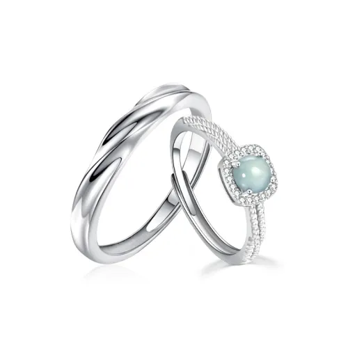 Emerald Ice Glutinous Jadeite Rings Womens