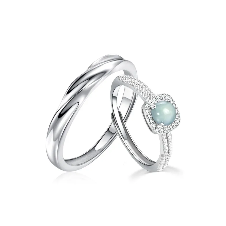 Emerald Dynasty Glutinous Jade Jadeite Rings Unisex-0
