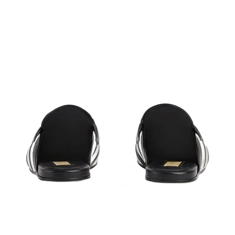 GUCCI X Adidas Horsebit Slippers Black Women's-3