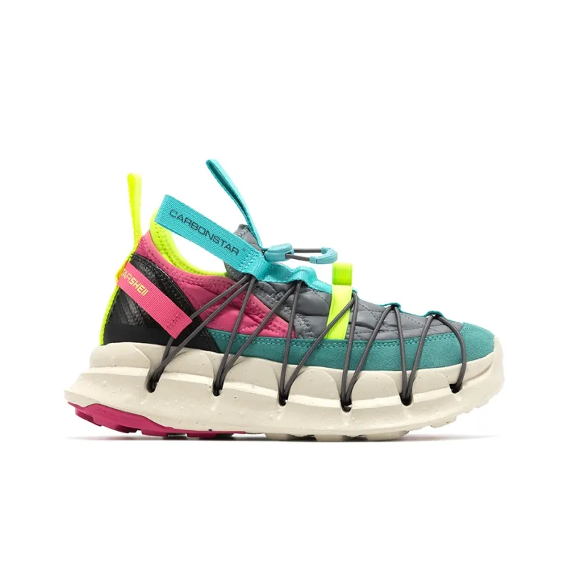 CARBONSTAR PRO Core Series Cushioning Wear Resistant Low Top Running Shoes Women's Lake Green & Peach Red-1