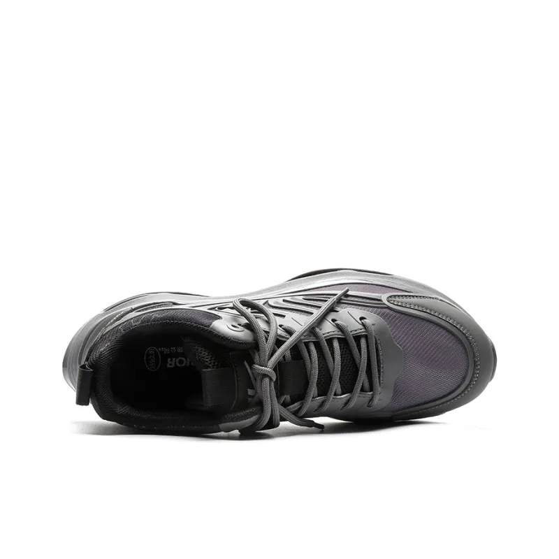 Warrior High Top Running Shoes Men's Gray Black-2