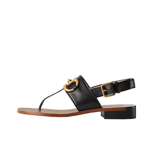 GUCCI Horsebit-motif Flat Sandals