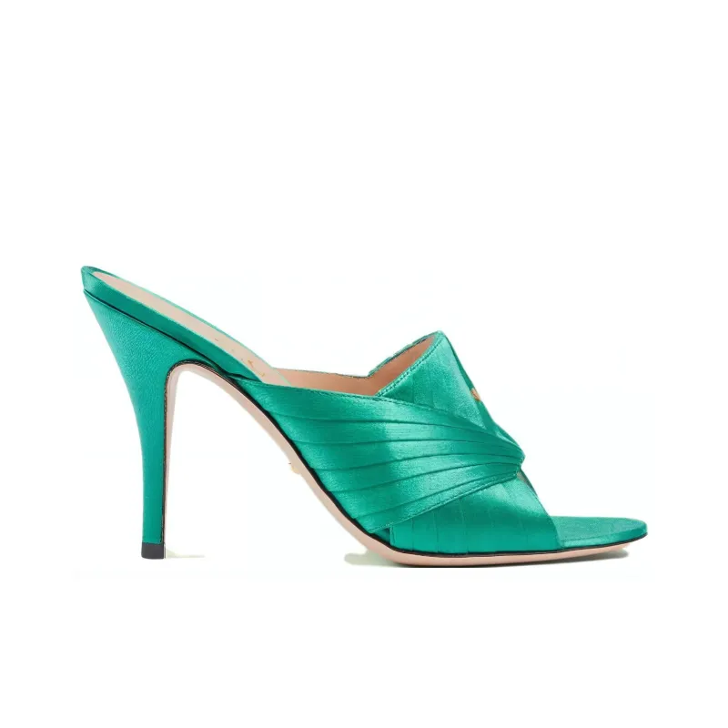 GUCCI Slide Slippers Women's Turquoise-1