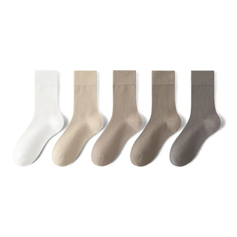 MIIOW Knee High Socks Men's 5 Pack-4