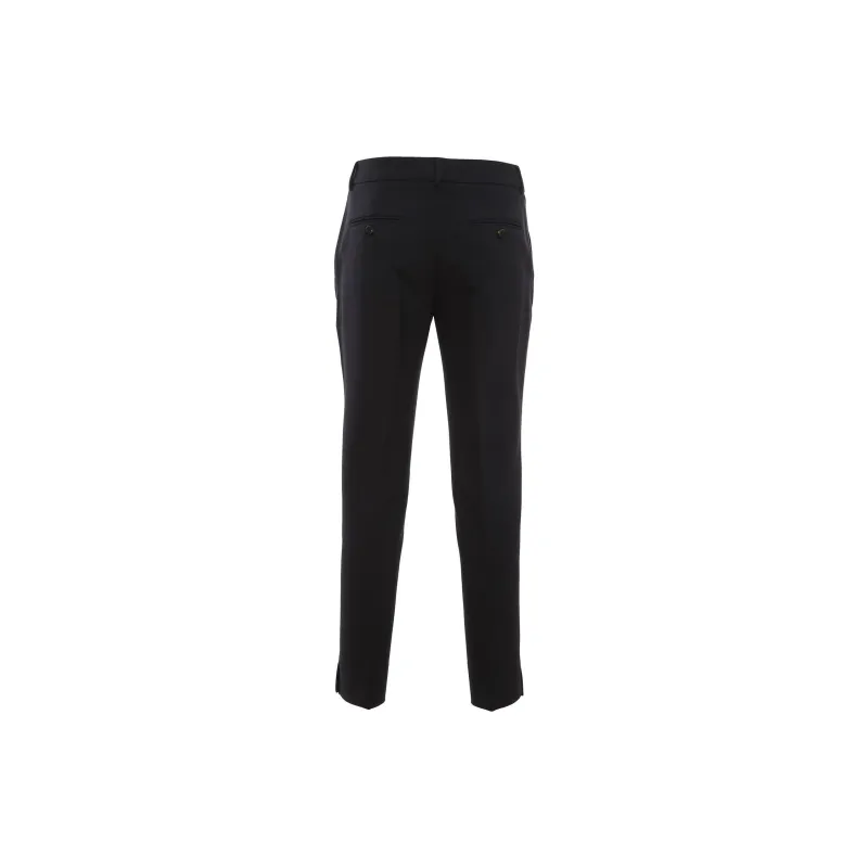 PESERICO Slim Fit Cropped Trousers-1