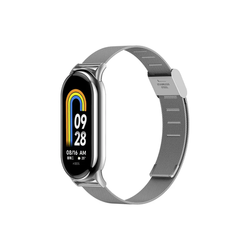 Yu Qing Compatible Xiaomi Smart Band 9/8/7 All NFC Version Smart Wristband Xiaomi Compatibility Watch Band 185mm Metal-6