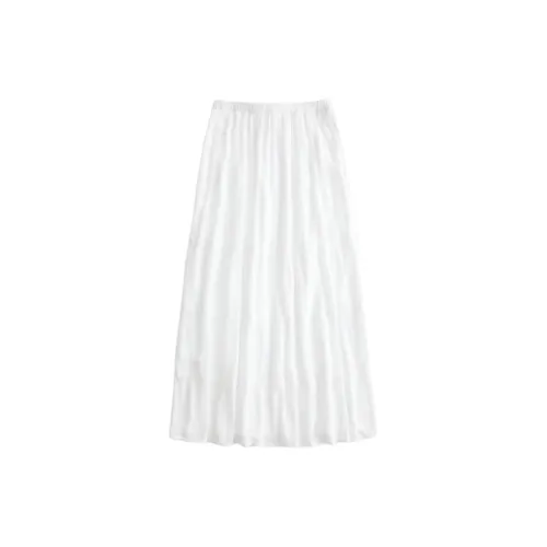 Hollister Casual Long Skirts Women's White