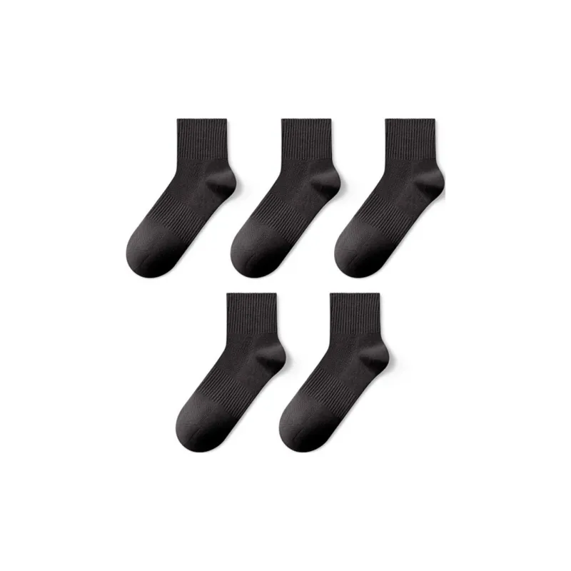 LUCKMEEY Mid Calf Socks Men's 5 Pack-0