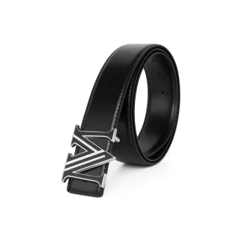 MAISON VINSON Men's Casual Shoes Versatile Durable Business Cow Leather Pin Buckle Leather Belts Men's