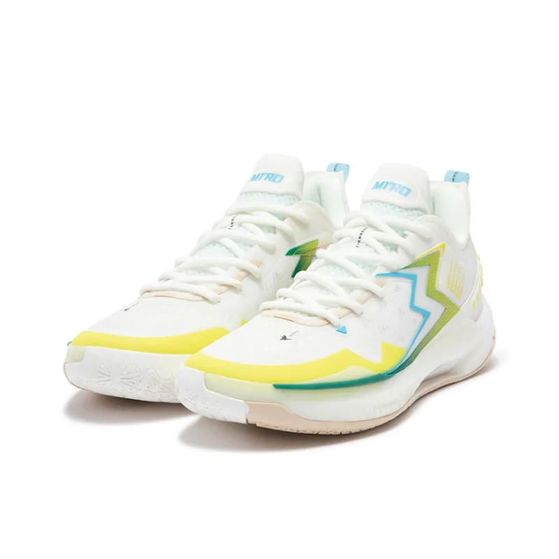 361° BIG3 5.0 Quick PRO Basketball Shoes Men Low Top Feather White/Malt Light Brown-2
