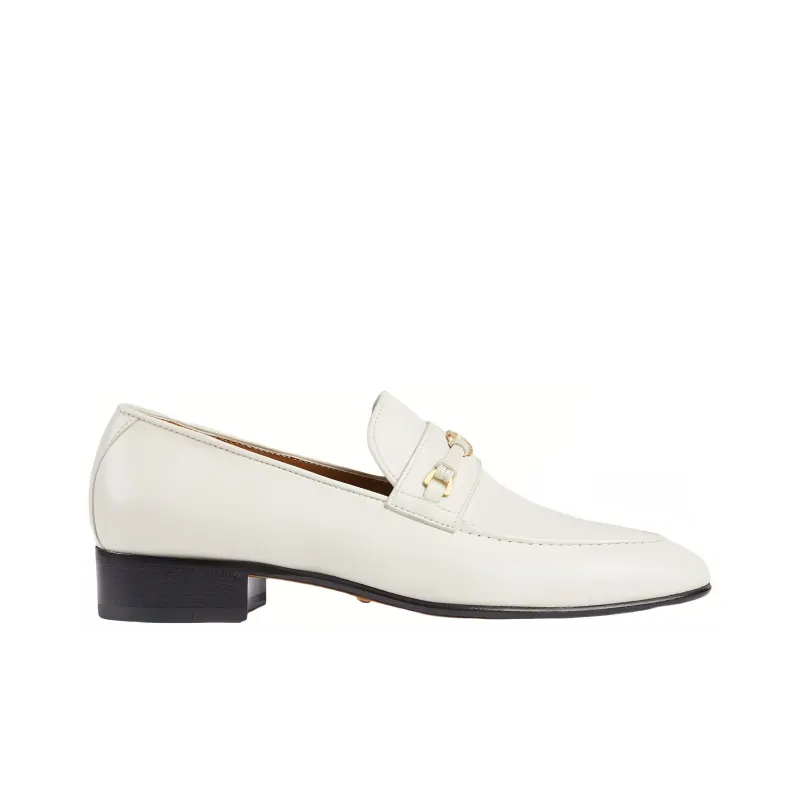 GUCCI Horsebit Loafers Women's White-1