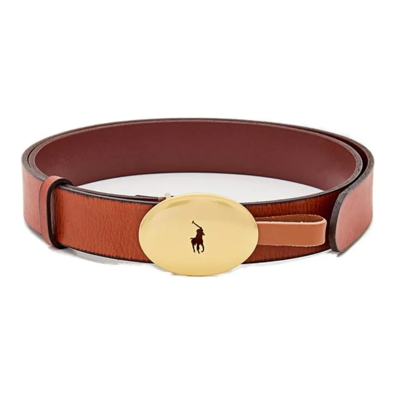 Polo Ralph Lauren Logo Plaque Buckled Belt-1