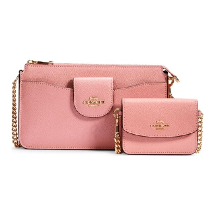 COACH Women s Poppy 2 IN 1 Crossbody Bag Pouch Pink POIZON