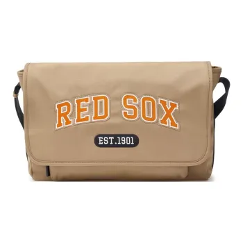 MLB Basic Boston Red Sox Nylon Shoulder Bag Crossbody Bag Unisex Dark Beige