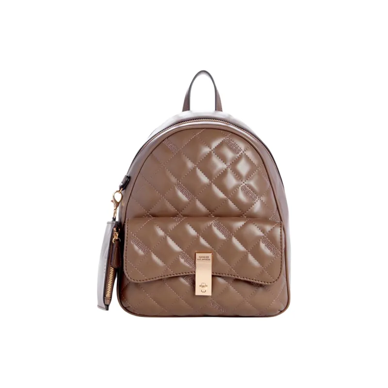 GUESS Artificial Leather Backpack Women's Brown-0