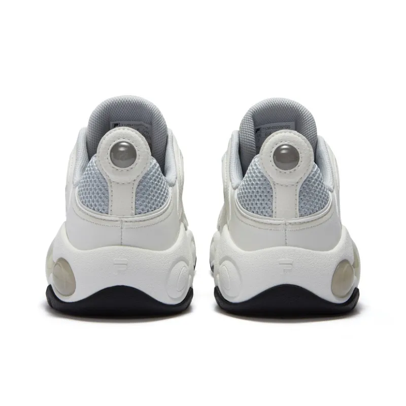FILA FUSION Slip Resistant Low Top Vintage Basketball Shoes Women's Sun Rock Gray/Snow-2