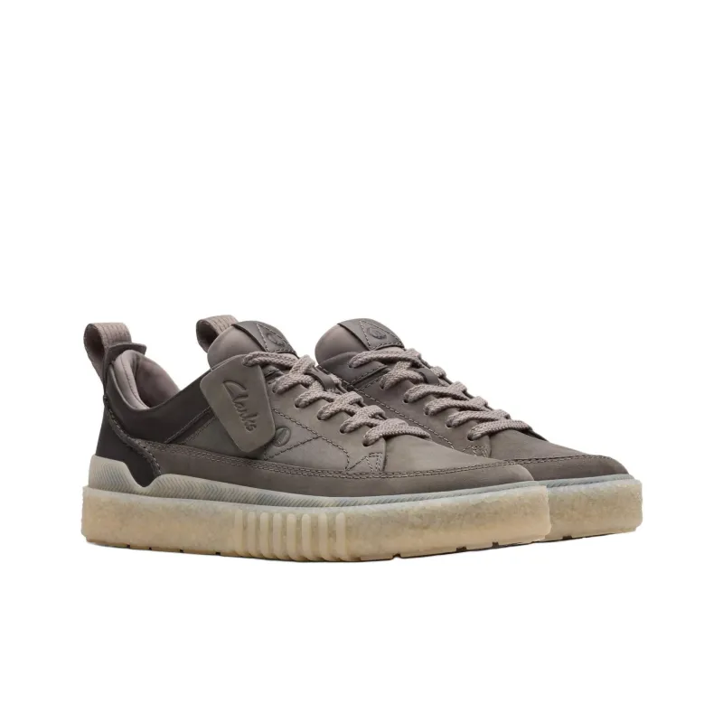 Clarks Low Top Skateboard Shoes Men's Gray-2