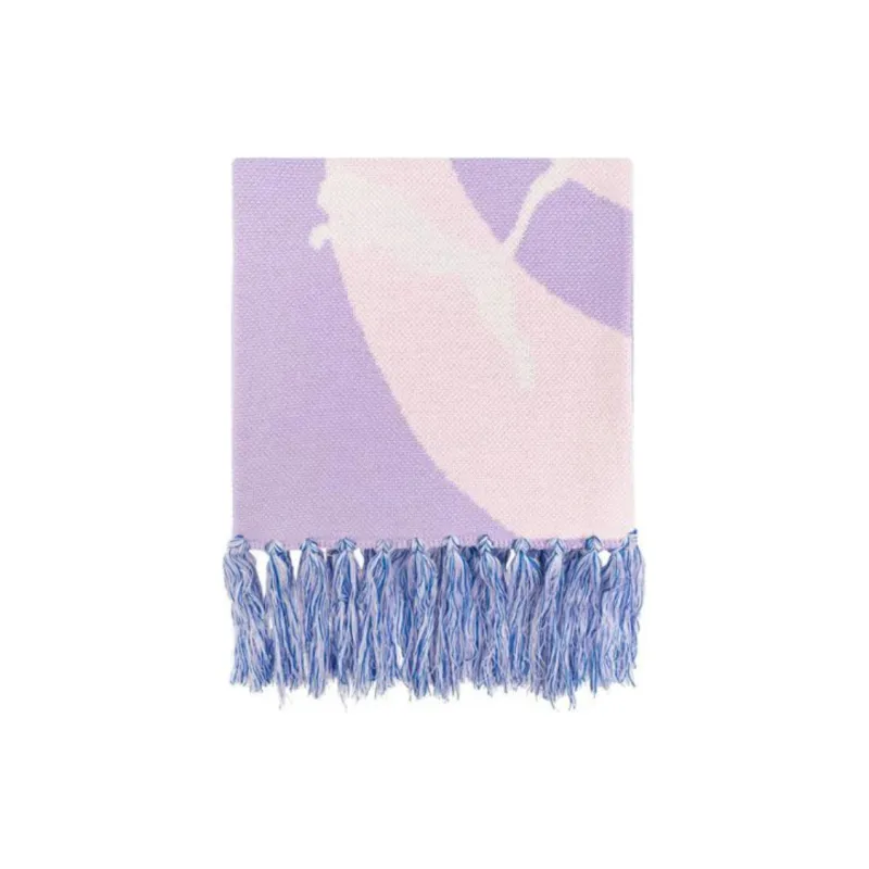 PUMA Wool Knit Scarves Men's Purple-1