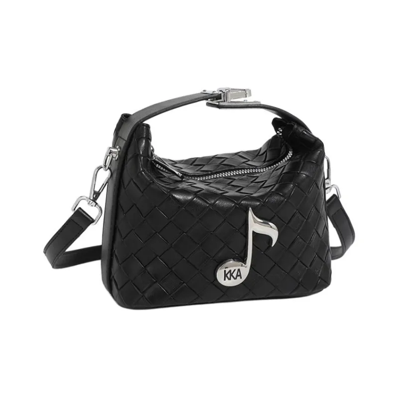 KKA PU Handbags Shoulder Bag Crossbody Bag Regular Women's Ecru/Black/Silver-11