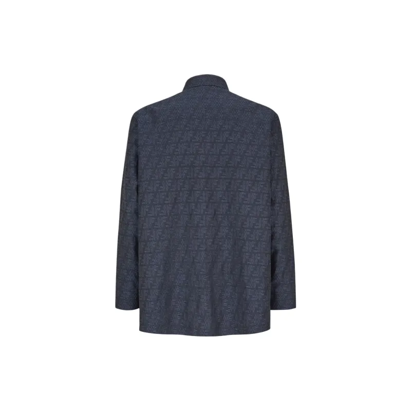 FENDI FW24 Jackets Coats Men's Blue-1