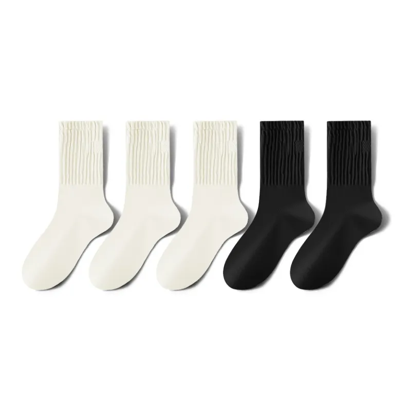 MIIOW Mid Calf Socks Women's 5 Pack-7