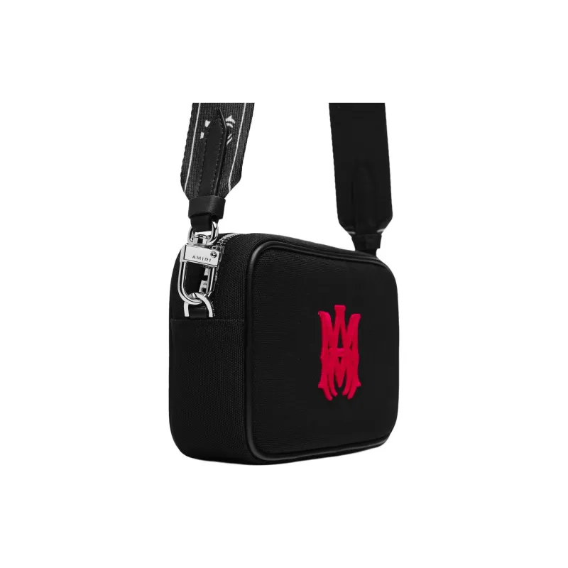 AMIRI Cotton Camera Bag Shoulder Bag Crossbody Bag Men's Black-2