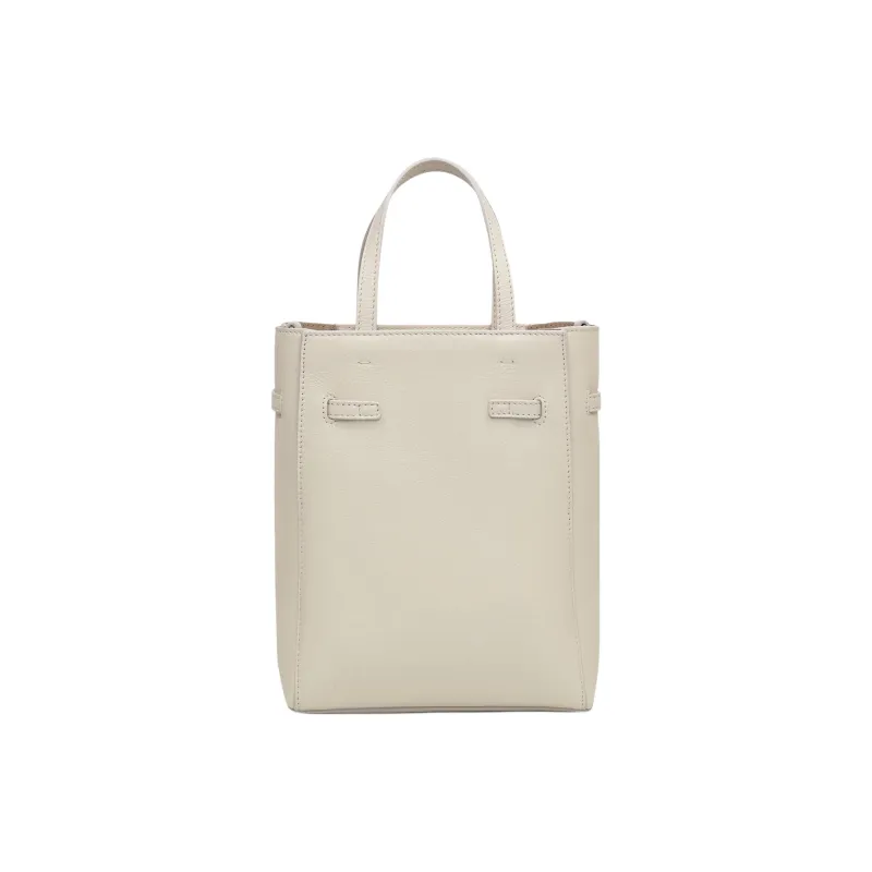 GIVENCHY Voyou Calfskin Tote Bag, Shopping Bag, Handbag Mini Women's Ivory-3