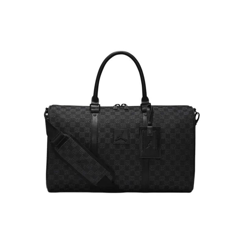 Jordan Monogram Polyester Travel Bag Regular Unisex Black-0