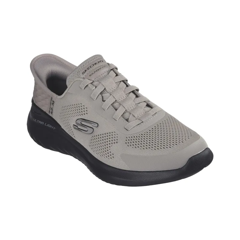Skechers Slip Ins Slip Resistant, Breathable, Lightweight Rebound Low Top Casual Shoes Men's Taupe-2
