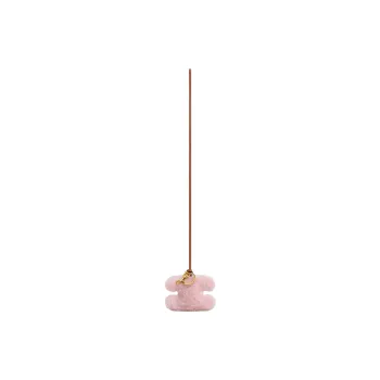 CELINE Triomphe Shearling Combined With Smooth Calfskin Keychain Bag Accessory Women's Pink