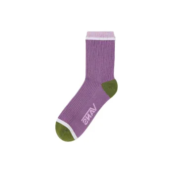 Vans Miles Mid Calf Socks Unisex 1 Pack Grape Sauce