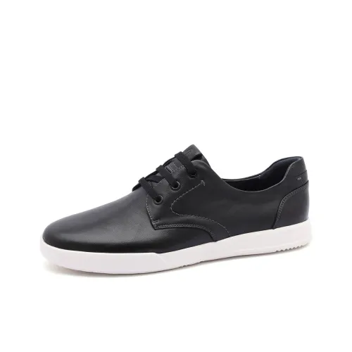 CHARRIOL Skateboard Shoes Men Low-Top Black/White