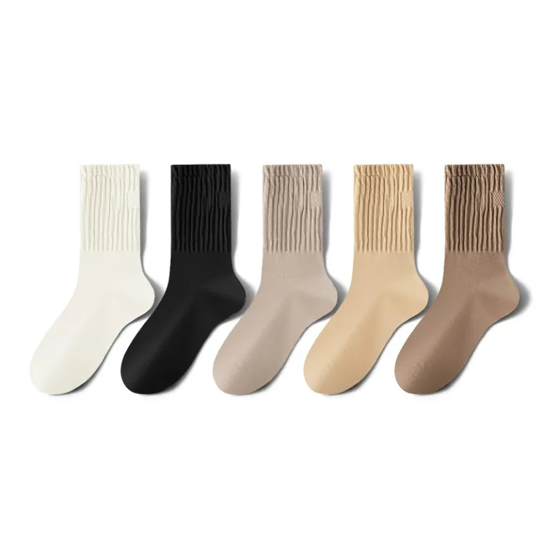MIIOW Mid Calf Socks Women's 5 Pack-5