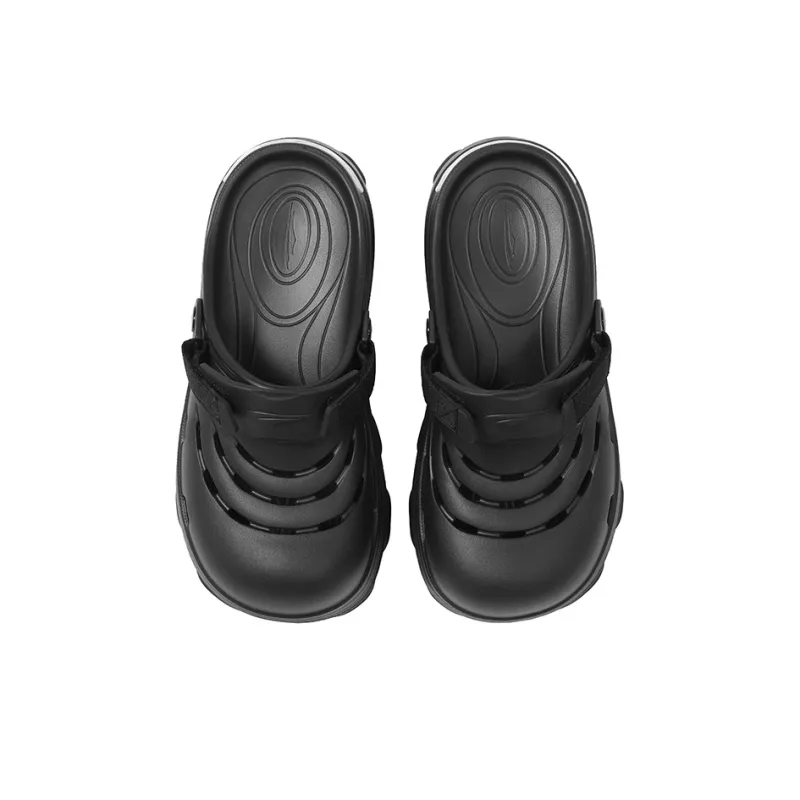 AUSISER Strap Sandals Unisex Black-2