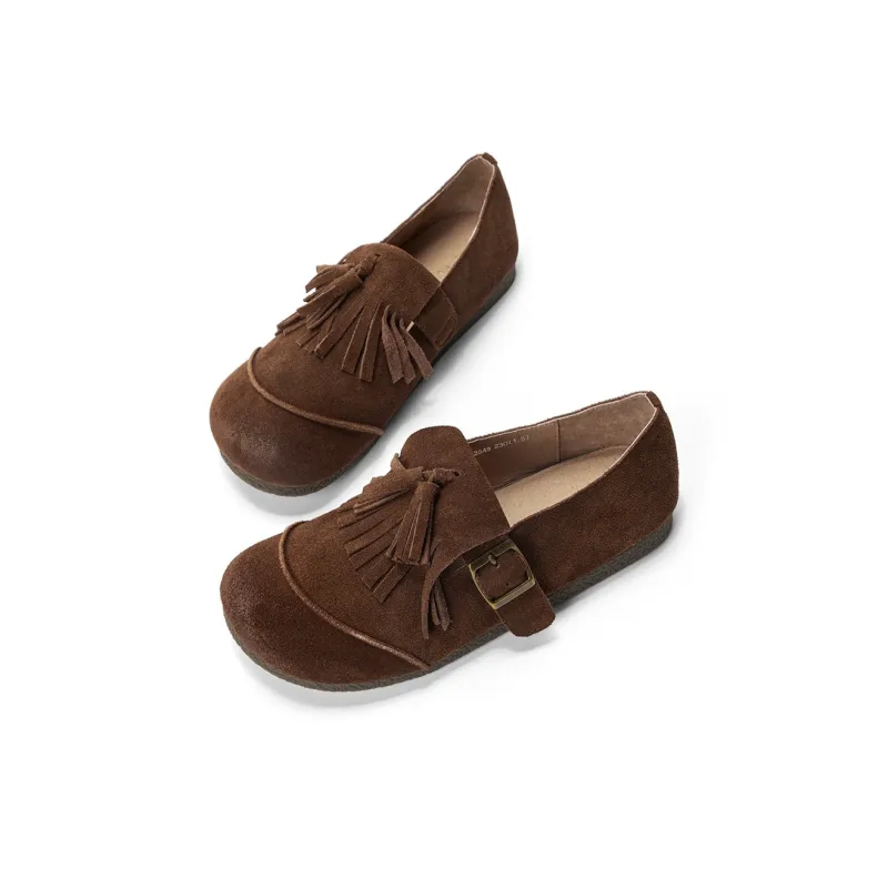 Q.VONTON Loafers Women's Coffee/Apricot-11